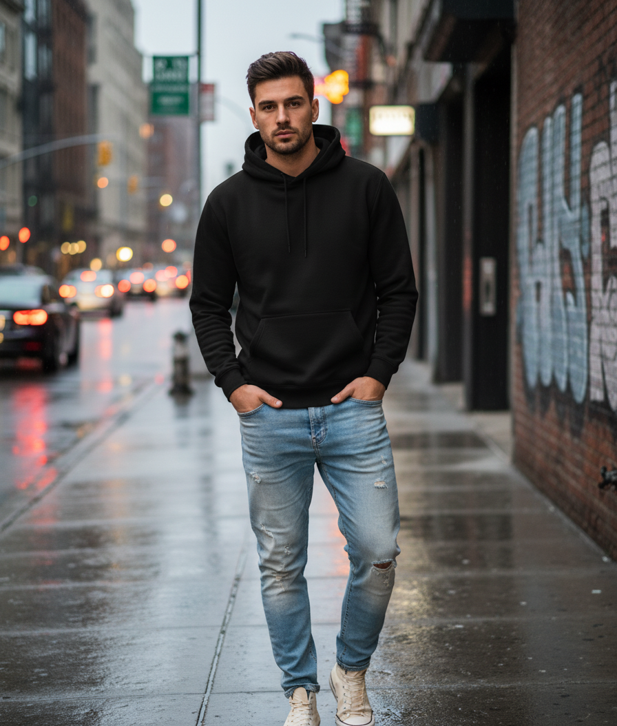BLACK - Unisex Hoodie